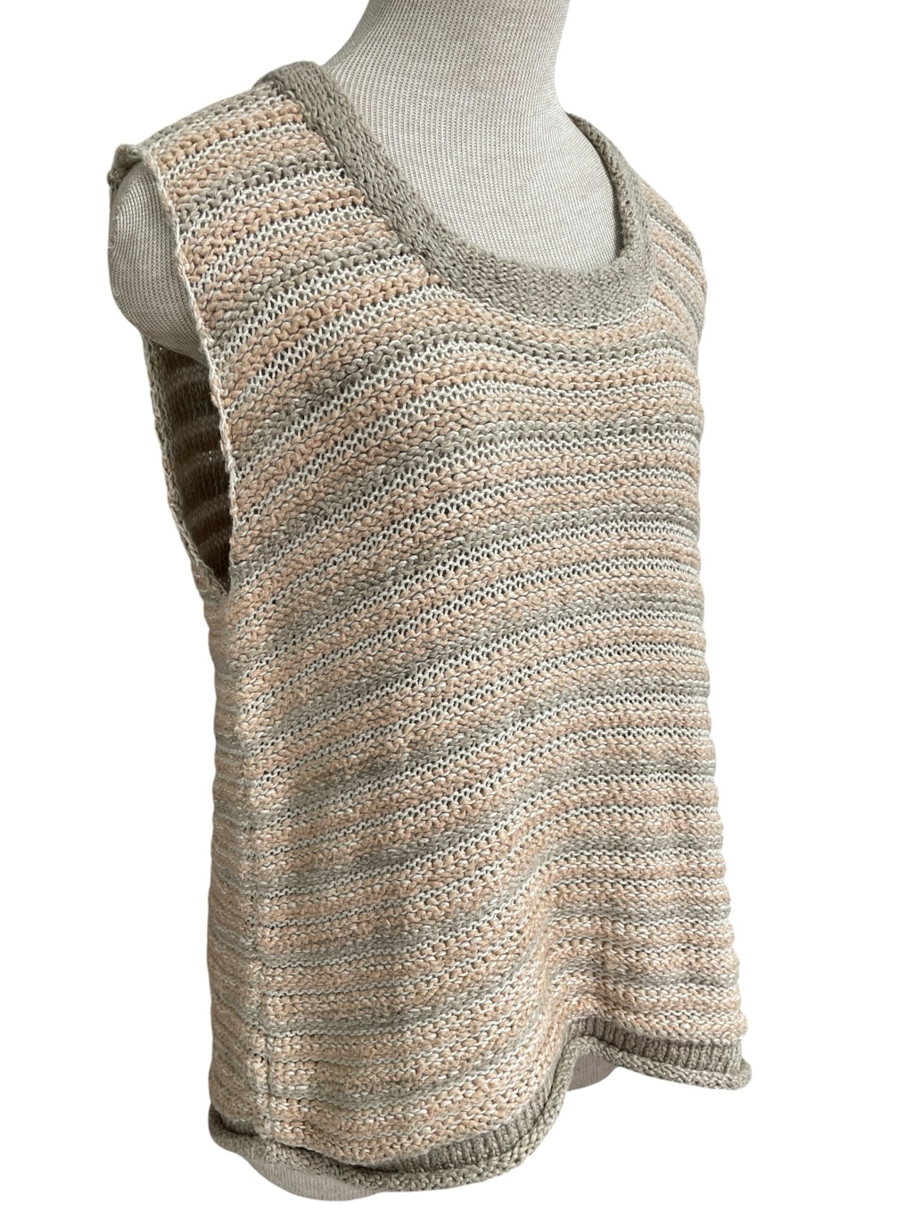 Wol Hide Sleeveless Knit Top Tan Beige Nwt Size Small Medium — image 5 of 8